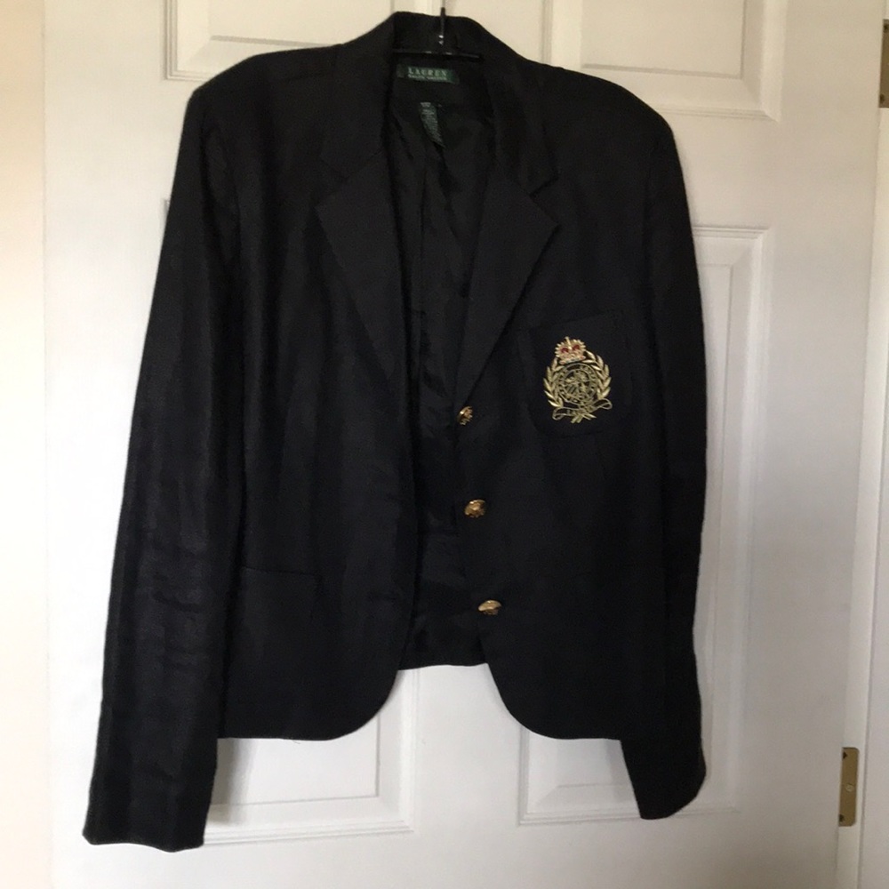 Ralph Lauren L 16 Blazer Black w/emblem